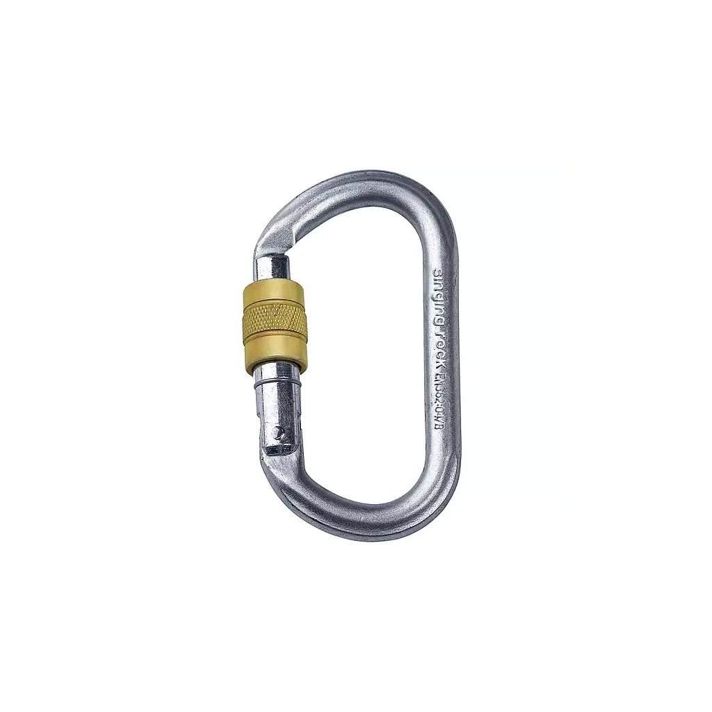 Oval carabiner _ steel _ 30 kN