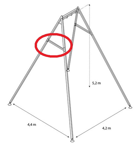 [VY-KOA-0300] Výztuha (vzpěra) KOA