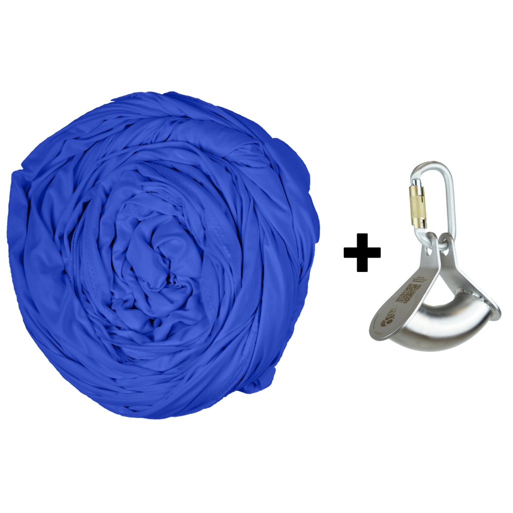 Aerial silk with hanging cylinder