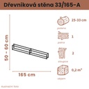 Dřevníková stěna 33/165 cm