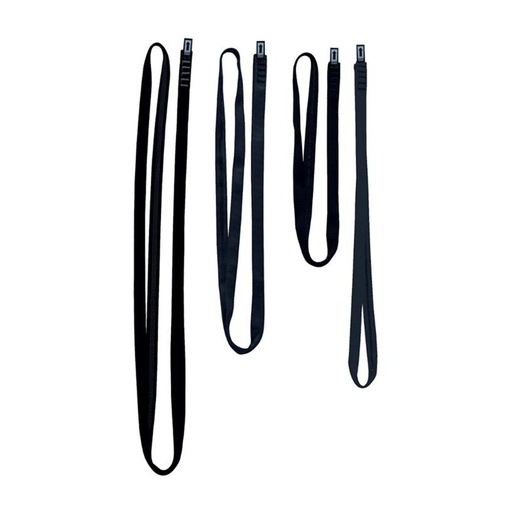Smyčka - černá _ Open sling 22 kN šitá 19mm